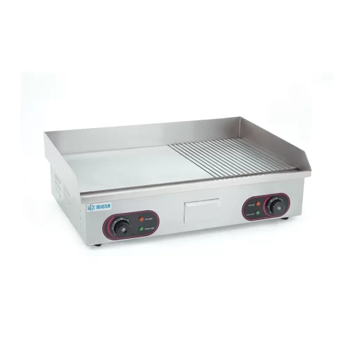 Plancha Grill Mitad Lisa y Mitad Acanalada Migsa BN-822B