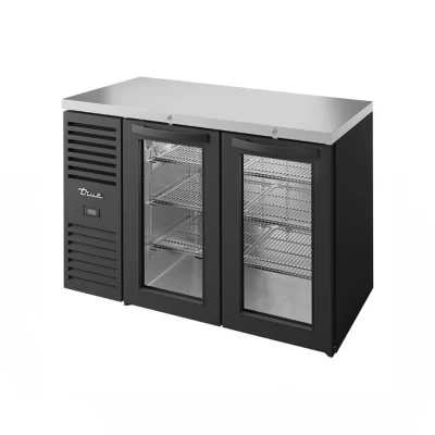 Refrigerador Bajo Barra 2 Puertas de Vidrio 11.7 Pies Cúbicos True TBR48-RISZ1-L-B-GG-1