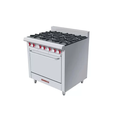 Estufa 6 Quemadores con Horno a Gas Coriat EC-6-HG MASTER