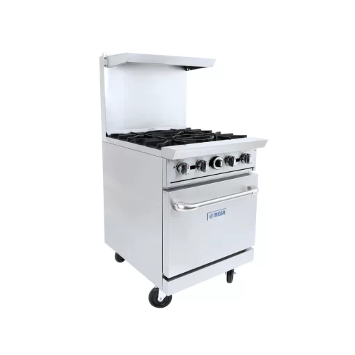 Estufa Comercial a Gas con Horno 4 Quemadores Migsa DCR24-4Q