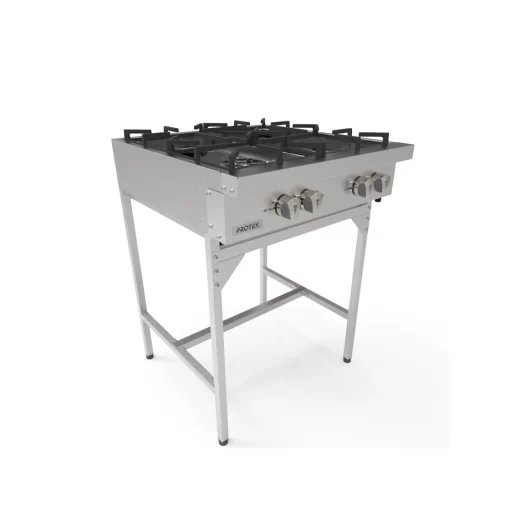 Parrilla 4 Quemadores de Piso a Gas Protek PAP-4QGS