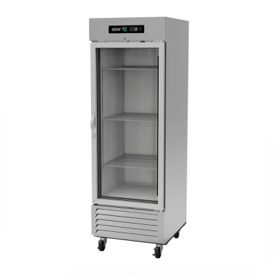 Refrigerador de Acero Inoxidable 1 Puerta de Vidrio 23 Pies Cúbicos ASBER ARR-23-G-H-HC