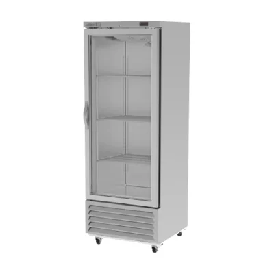 Refrigerador de Acero Inoxidable 1 Puerta de Vidrio 17 Pies Cúbicos ASBER ARR-17-G-H-HC