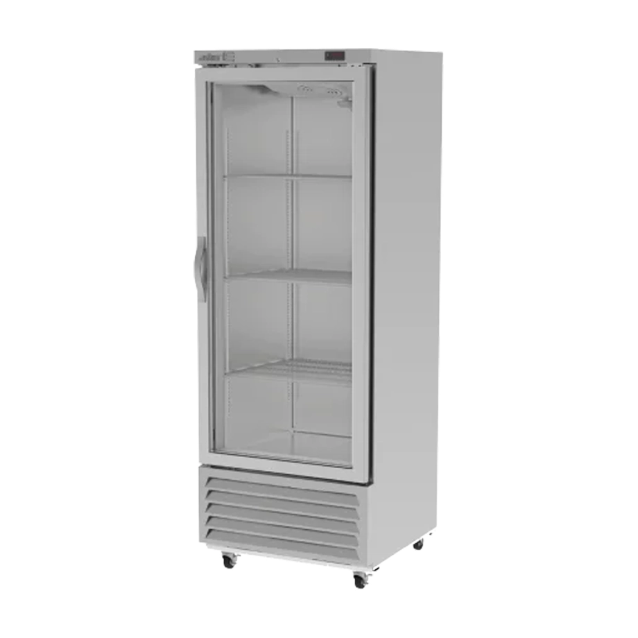 Refrigerador de Acero Inoxidable 1 Puerta de Vidrio 17 Pies Cúbicos ASBER ARR-17-G-H-HC