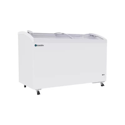 Congelador Horizontal Exhibidor METALFRIO CHC400 14 pies cúbicos Cristal Curvo