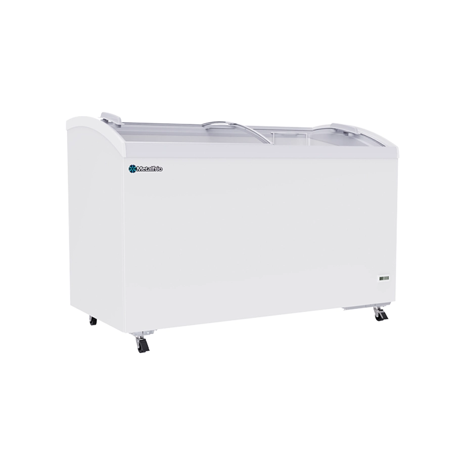 Congelador Horizontal Exhibidor METALFRIO CHC400 14 pies cúbicos Cristal Curvo