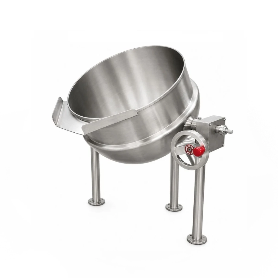 Marmita de Vapor Fija-Volteo MV140 de 140 Litros