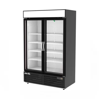 Congelador Exhibidor 2 Puertas de Cristal ASBER AFM-37-HC Merchandiser 37 pies cúbicos