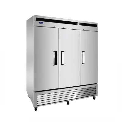 Congelador Vertical 3 Puertas Sólidas 68 Pies Cúbicos Atosa MBF8504GR