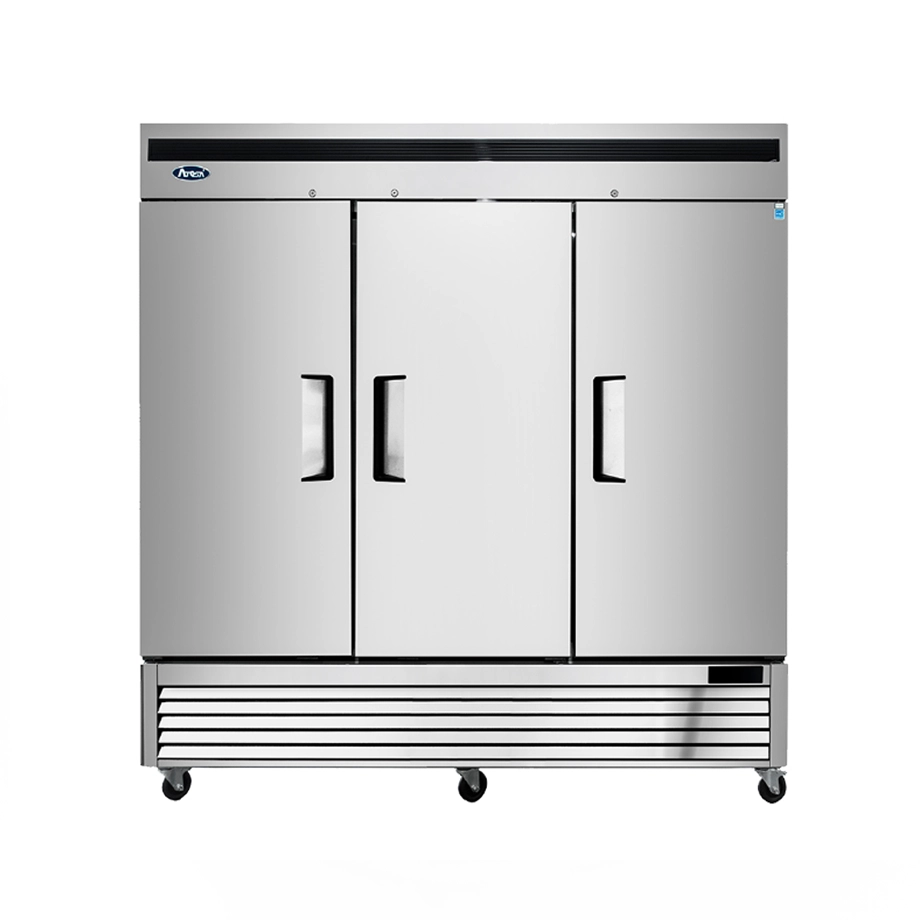 Refrigerador Vertical 3 Puertas Solidas 69 Pies Cúbicos Atosa MBF8508GR