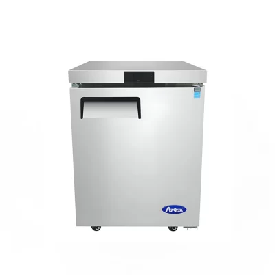 Mesa Congeladora 1 Puerta Sólida 4.8 Pies Cúbicos Atosa MGF24FGR Bajo Mostrador