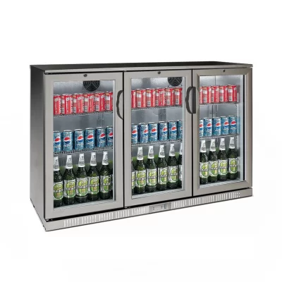 Refrigerador Bajo Barra Backbar 3 Puertas de Vidrio 13.4 Pies Cúbicos PARKER-LUX BBC-3